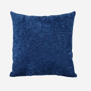 Reese Navy Chenille Throw Pillow, 18"